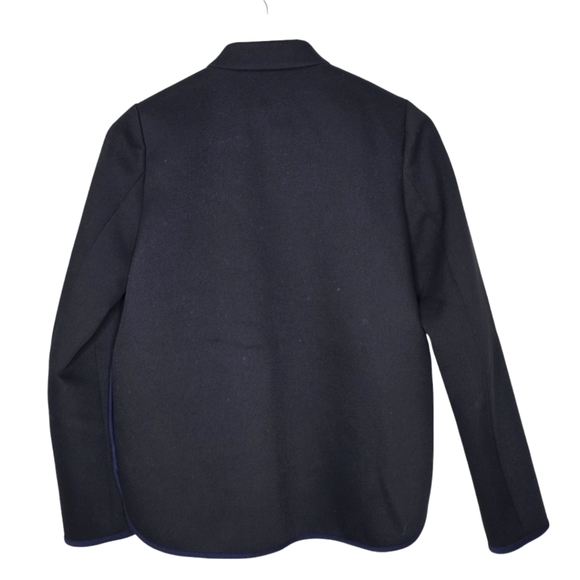 J. Crew Black and Navy Blue Tipped Twill Jacket - Picture 2 of 11